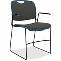 United Chair Co Chair, w/Arms, Fabric, 22inx22-1/2inx31in, NY/Carbon UNCFE4FS04CP04